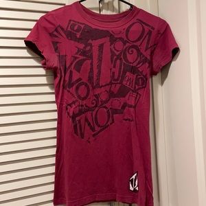 Maroon Volcom Tee